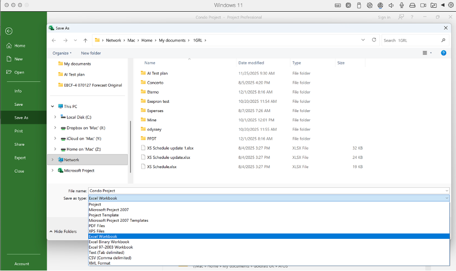 Step 1 - Save As dialog