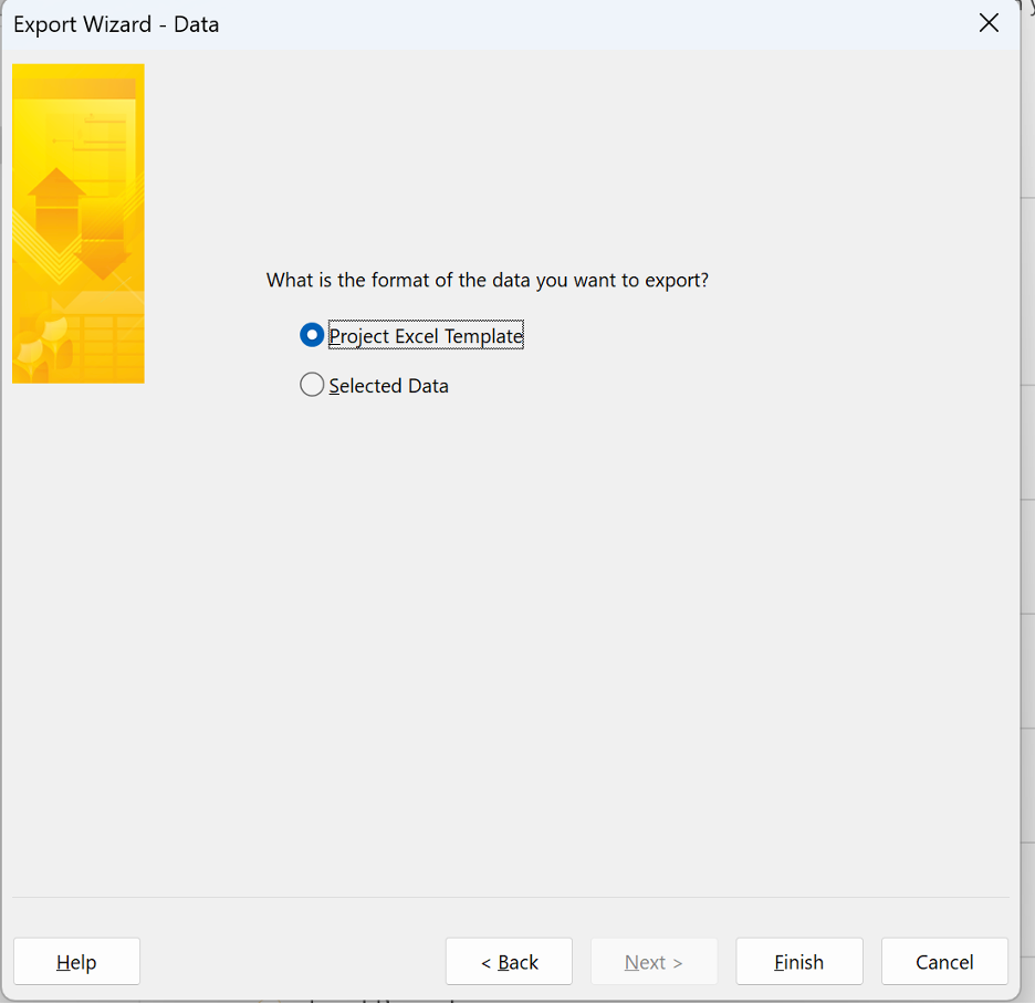 Step 4 - Project Excel Template